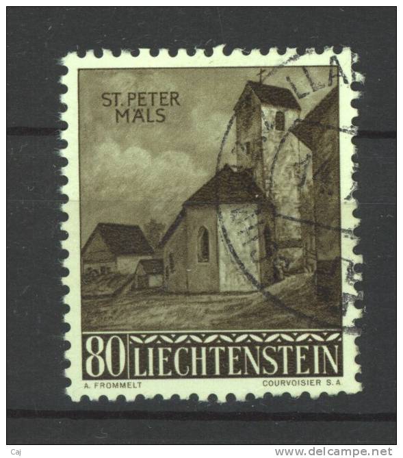 Liechtenstein  :  Yv  338  (o) - Oblitérés