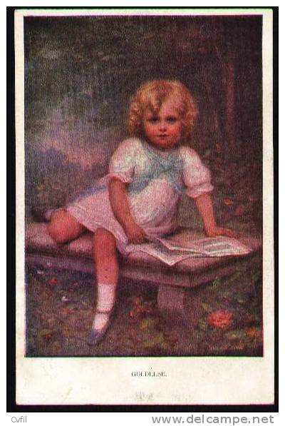 COLOURED POSTAL CARD Ca 1925 - "Goldelse" By Edouard Cabane - Cabant