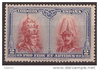 ES402-A154.Spain.Esgane .PIO Xl Y ALFONSO Xlll.CATACUMBAS DE SAN DAMASO EN ROMA1928 (Ed 402**) - Unused Stamps