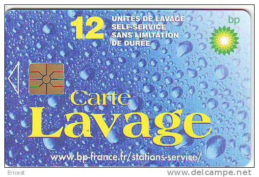CARTE LAVAGE BP 12 UNITES GEM ETAT COURANT - Lavage Auto
