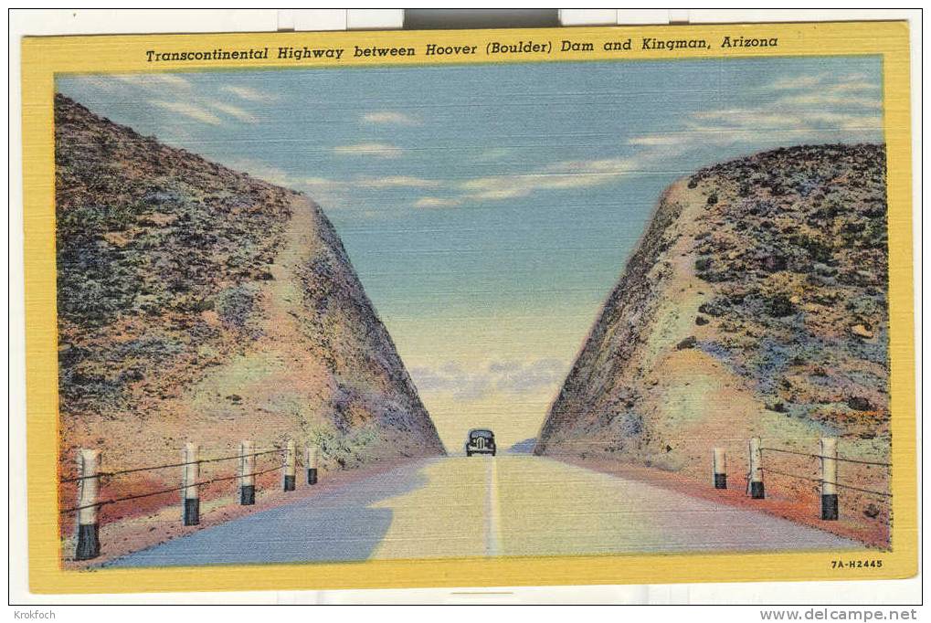 Arizona Transcontinental Highway Between Hoover And Kingman - Autres & Non Classés