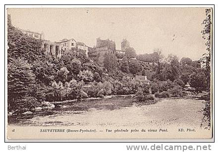 64 SAUVETERRE - Vue Generale Prise Du Vieux Pont - Sauveterre De Bearn