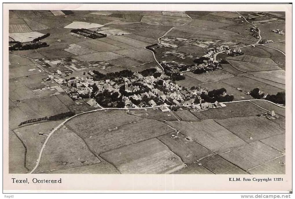 PAYS BAS - CARTE PHOTO AERIENNE  -  TEXEL   Oosterend - Texel