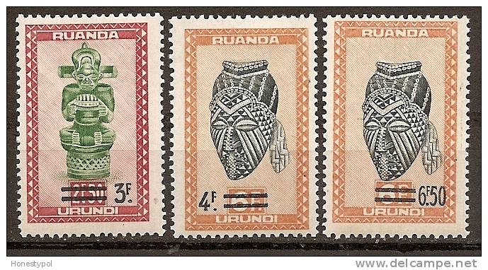 Ruanda-Urundi - 1949 - Volledige Reeks - 173-175 - 3 Waarden - Neufs