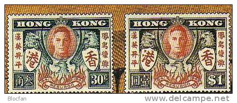 End Of Second World War 1995 Hongkong Block 36 ** 7€ Victory-parade Flag Of UK Stamp Of Stamp Bloc Sheet From HONG KONG - Unused Stamps