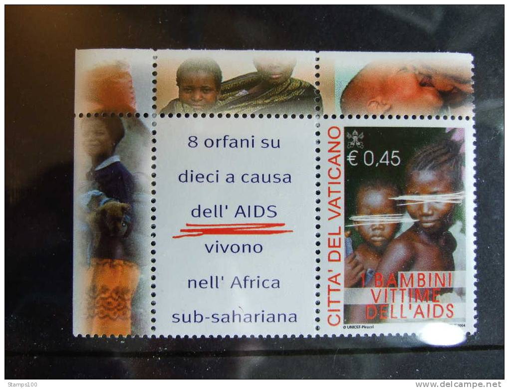 VATICAN 2004    AIDS   FROM SHEETLET     MNH **   (053502-108) - Ungebraucht