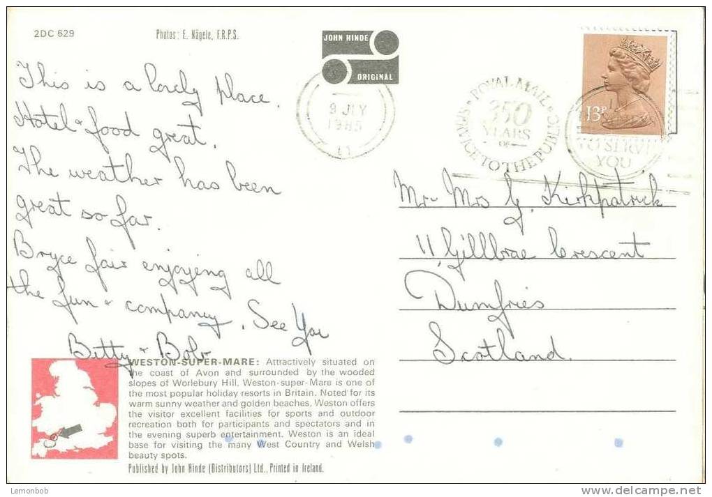 Britain - United Kingdom - Weston-super-Mare - 1985 Used Postcard [P2222] - Weston-Super-Mare