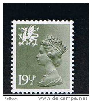 RB 660 - 19 1/2p Wales Machin Regional MNH Stamp SG W51 - Wales