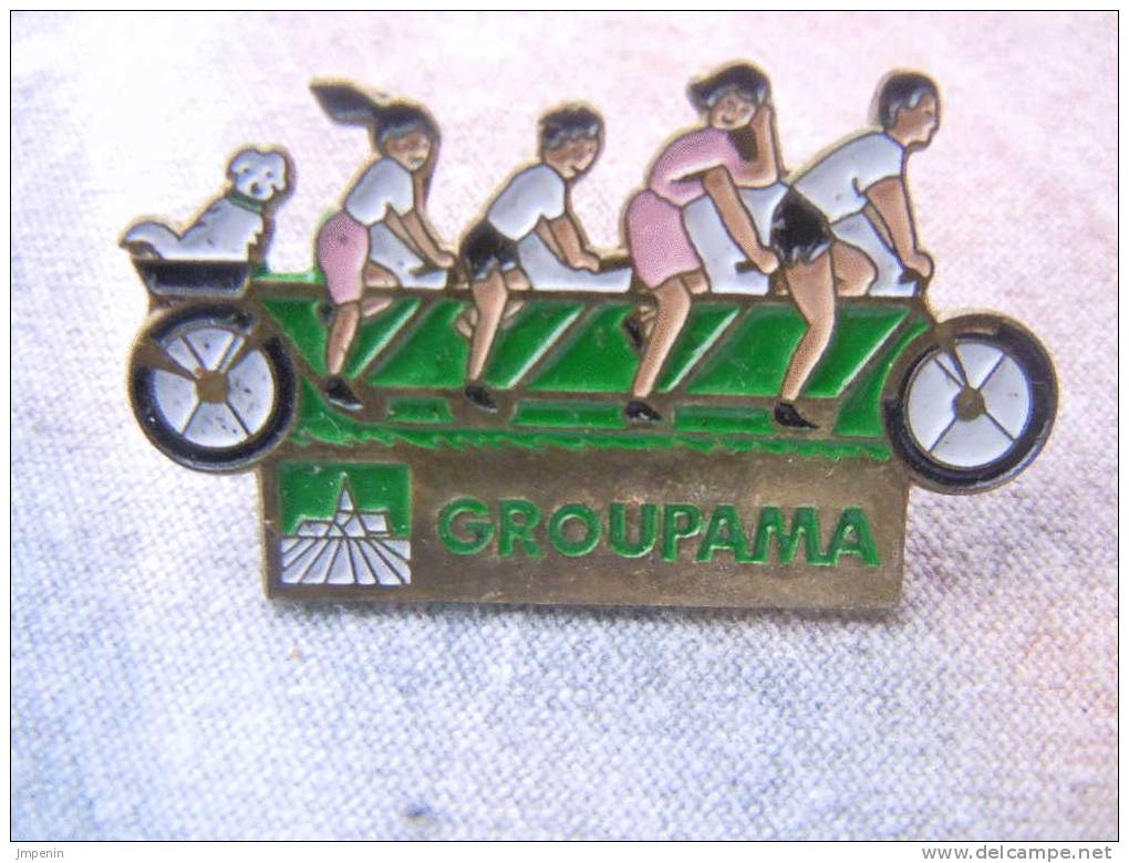 Pin's Vélo Assurances Groupama - Cyclisme