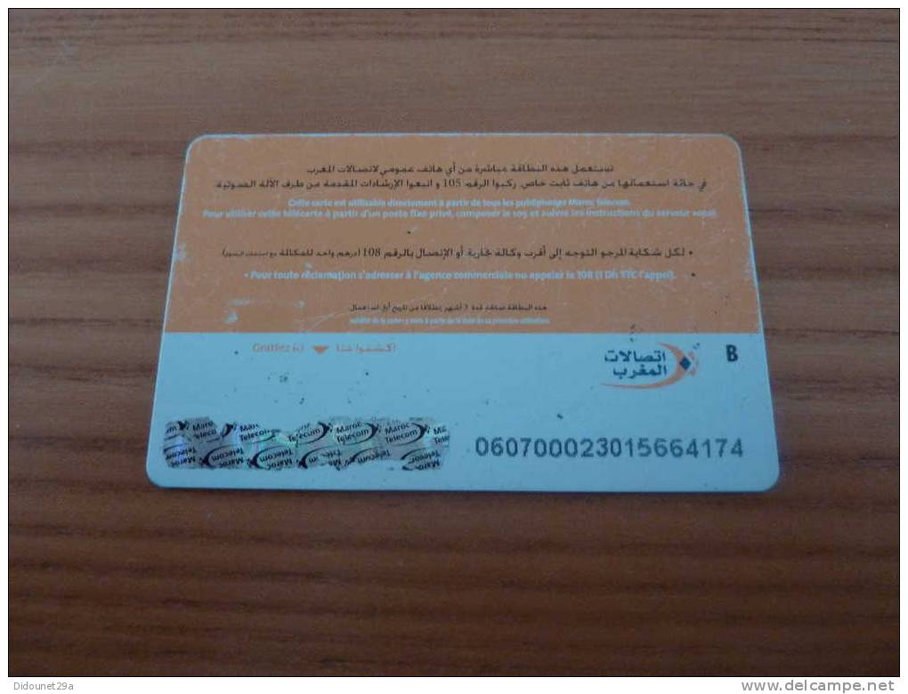 Télécarte à Puce 10 Dirhams "Maroc Telecom" MAROC - Maroc