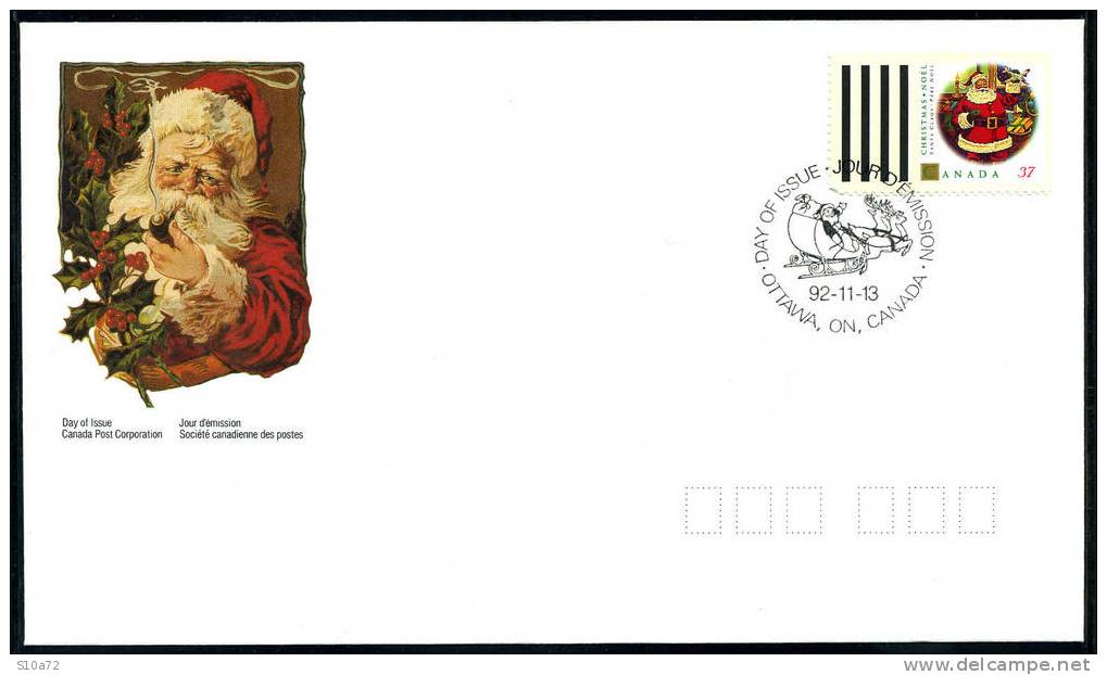 Canada - Yvert 1292 FDC - Noël - 1991-2000