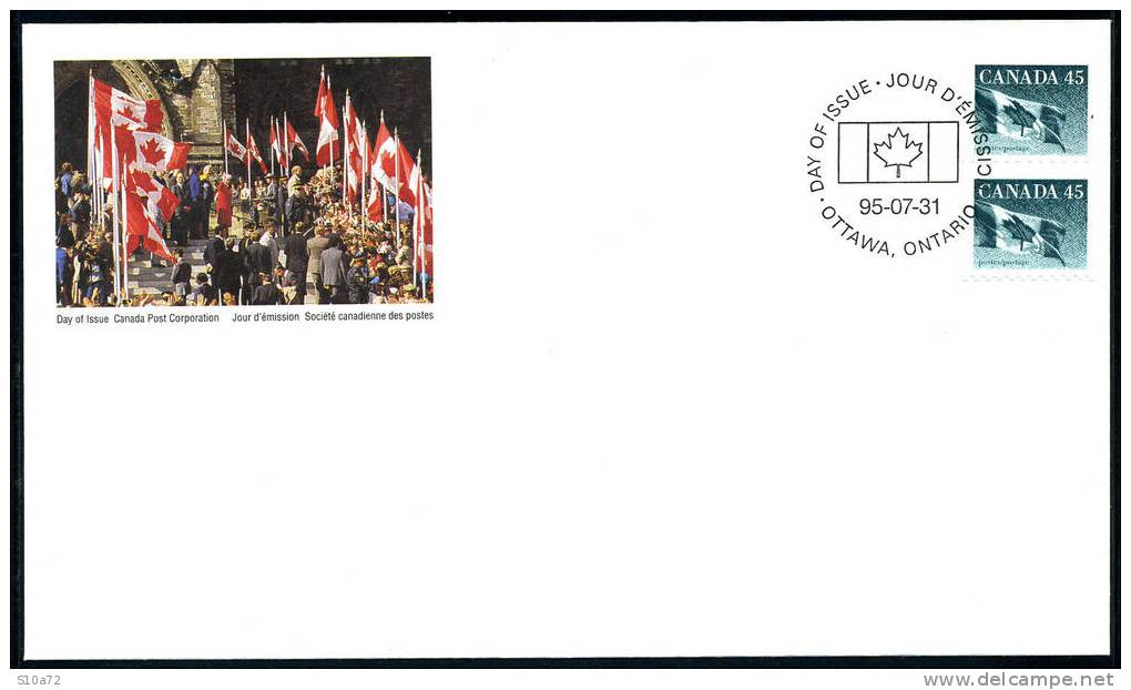 Canada - Yvert 1417 FDC - Drapeau - ....-1951