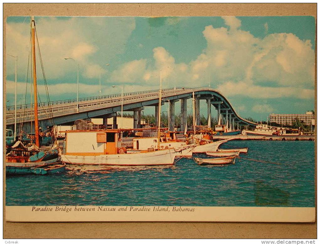 Paradise Bridge Linkng City Of Nassau To Paradise Island In The Bahamas, Brücke Bridge Pont - Bahamas
