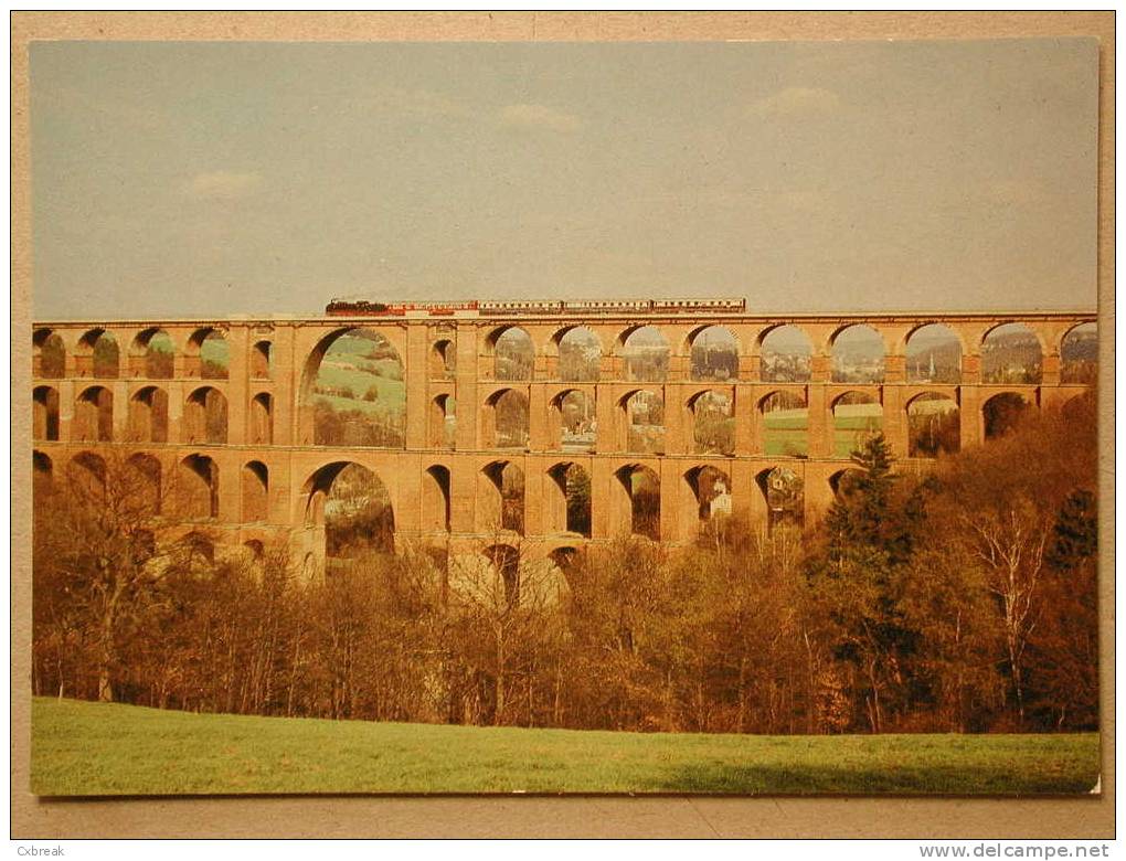 Historischer Rheingold Zug Auf Der Göltzschtalbrücke, Brücke Bridge Pont - Mylau