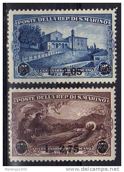 San Marino 1936 - S. Francesco Sovrastampati **    (g1015a) - Neufs