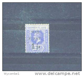 CAYMAN ISLANDS - 1917  George V  War Stamp 11/2d On 21/2d MM - Cayman (Isole)