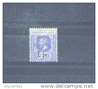 CAYMAN ISLANDS - 1917  George V  War Stamp 11/2d On 21/2d MM - Kaaiman Eilanden