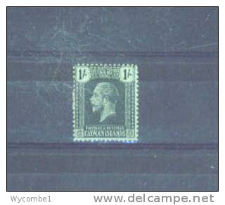 CAYMAN ISLANDS - 1921  George V   1s MM (paper Adhesion) - Kaimaninseln