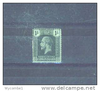 CAYMAN ISLANDS - 1921  George V   1s MM (paper Adhesion) - Kaaiman Eilanden