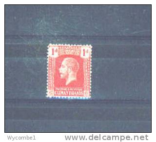 CAYMAN ISLANDS - 1921  George V   1d MM (paper Adhesion) - Kaimaninseln
