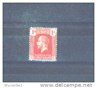 CAYMAN ISLANDS - 1921  George V   1d MM (paper Adhesion) - Iles Caïmans