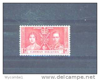 CAYMAN ISLANDS - 1937  Coronation  1d MM - Kaimaninseln