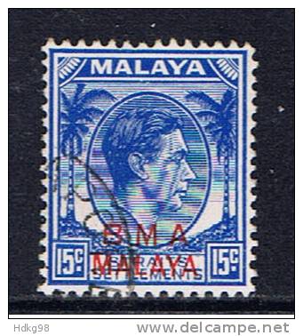 MAL+ Malaya IV 1945 Mi 9ay Aufdruck BMA - Malaya (British Military Administration)