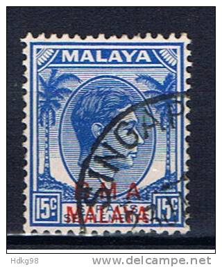 MAL+ Malaya IV 1945 Mi 9ay Aufdruck BMA - Malaya (British Military Administration)