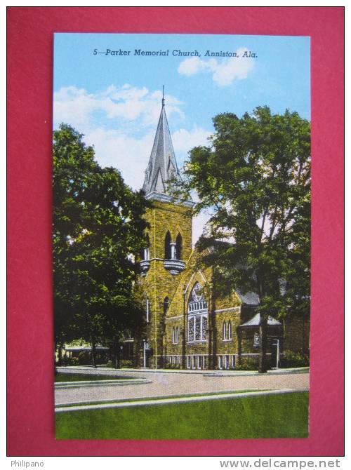 Anniston Al  Parker Memorial Church ---------------------------------(Ref110) - Andere & Zonder Classificatie