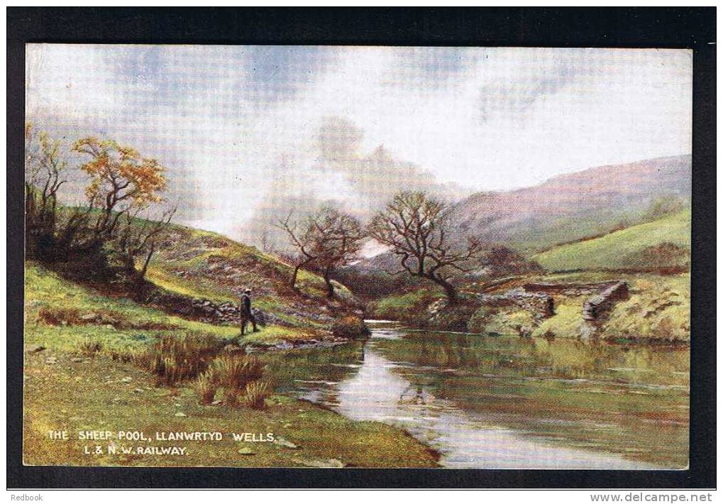 RB 661 - London & North Western Postcard The Shhep Pool Llanwrtyd Wells Breconshire Wales - Breconshire