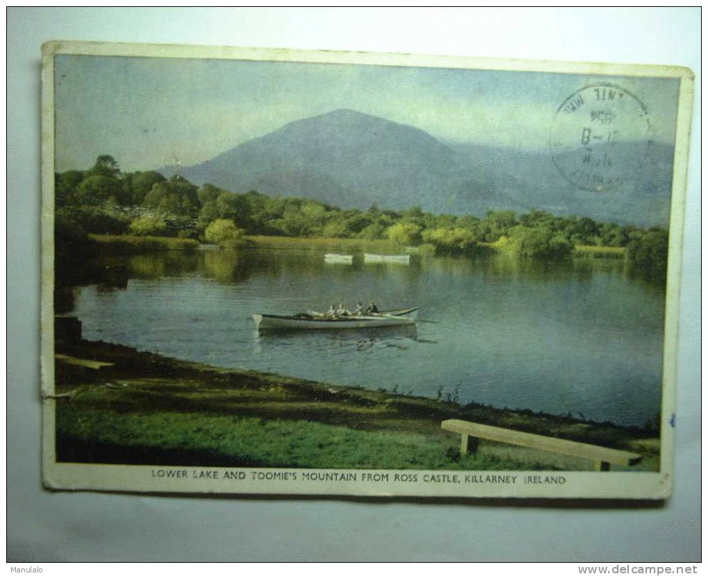 Lower Lake And Toomie's Mountain From Ross Castle, Killarney Ireland - Kerry