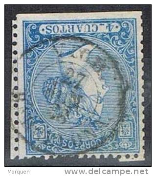 4 Cuartos Isabel, Fechador VICH (Barcelona), Edifil Num 81 º - Used Stamps