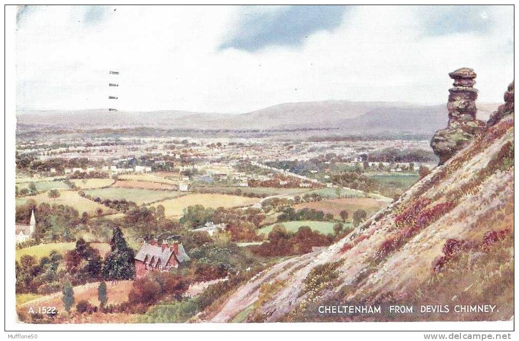 Gran Bretagna 1952. Cartolina Di  CHELTENHAM From Devils Chmney. - Cheltenham