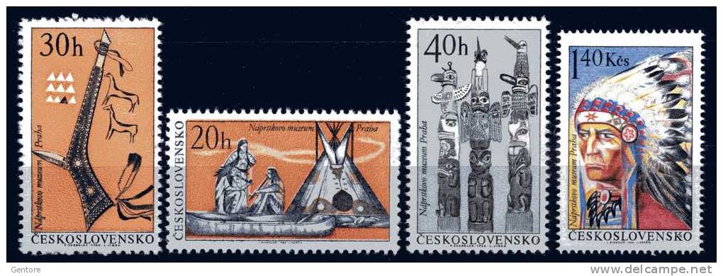 CZECHOSLOVAKIA 1966  American Indians  Cpl Set Yvert Cat N° 1492/98   Absolutely Perfect  MNH** - Indiens D'Amérique