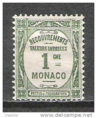 Monaco - Timbres Taxe - 1924/5 - Y&T 13 - Neuf ** - Taxe