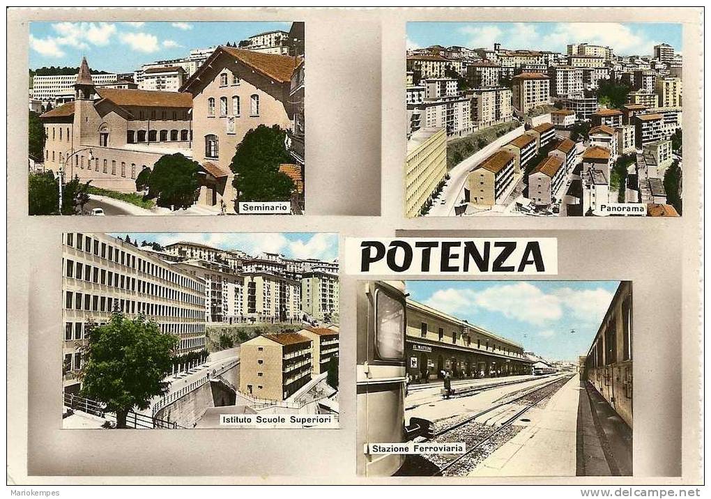 POTENZA  -  Panorama  -  Seminario -  Istituto Scuole Superiori  -  Stazione Ferroviaria - Potenza