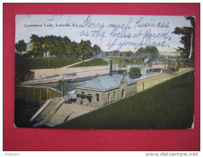 Government Locks  Louisville KY   1909 Canael ------------------(Ref110) - Louisville