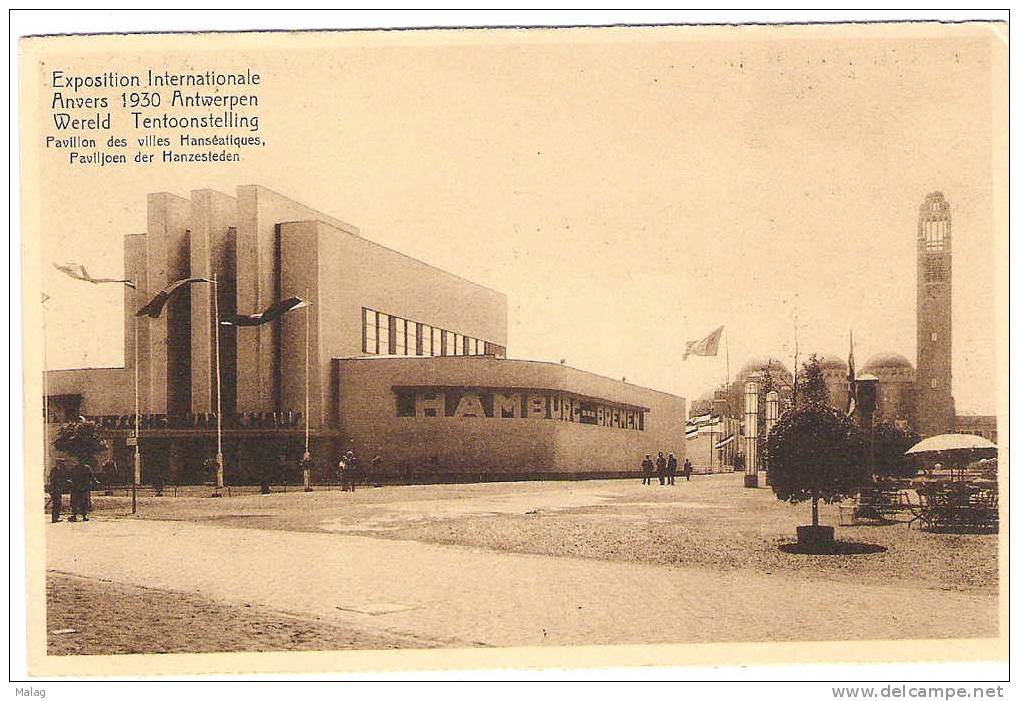 Exposition  Internationale Anvers 1930 Pavillon Des Villes Hanséatiques - Autres & Non Classés