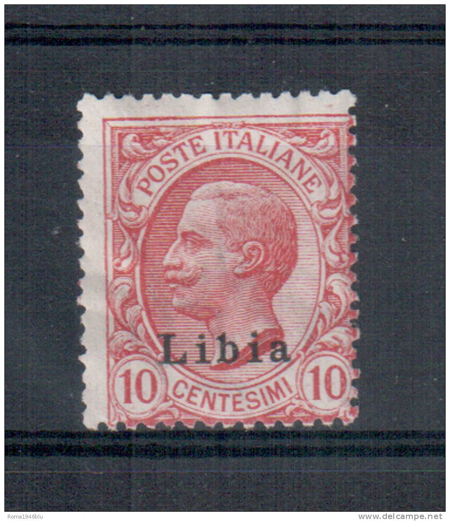 LIBIA 1912-15 FRANCOBOLLI SOPRASTAMPATI 10 CENT.** MNH LUX - Libya