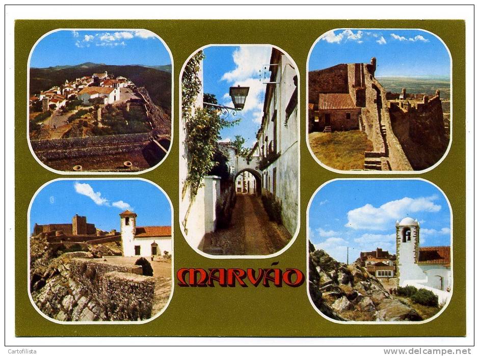 MARVÃO - Postal Com 5 Imagens - Portalegre