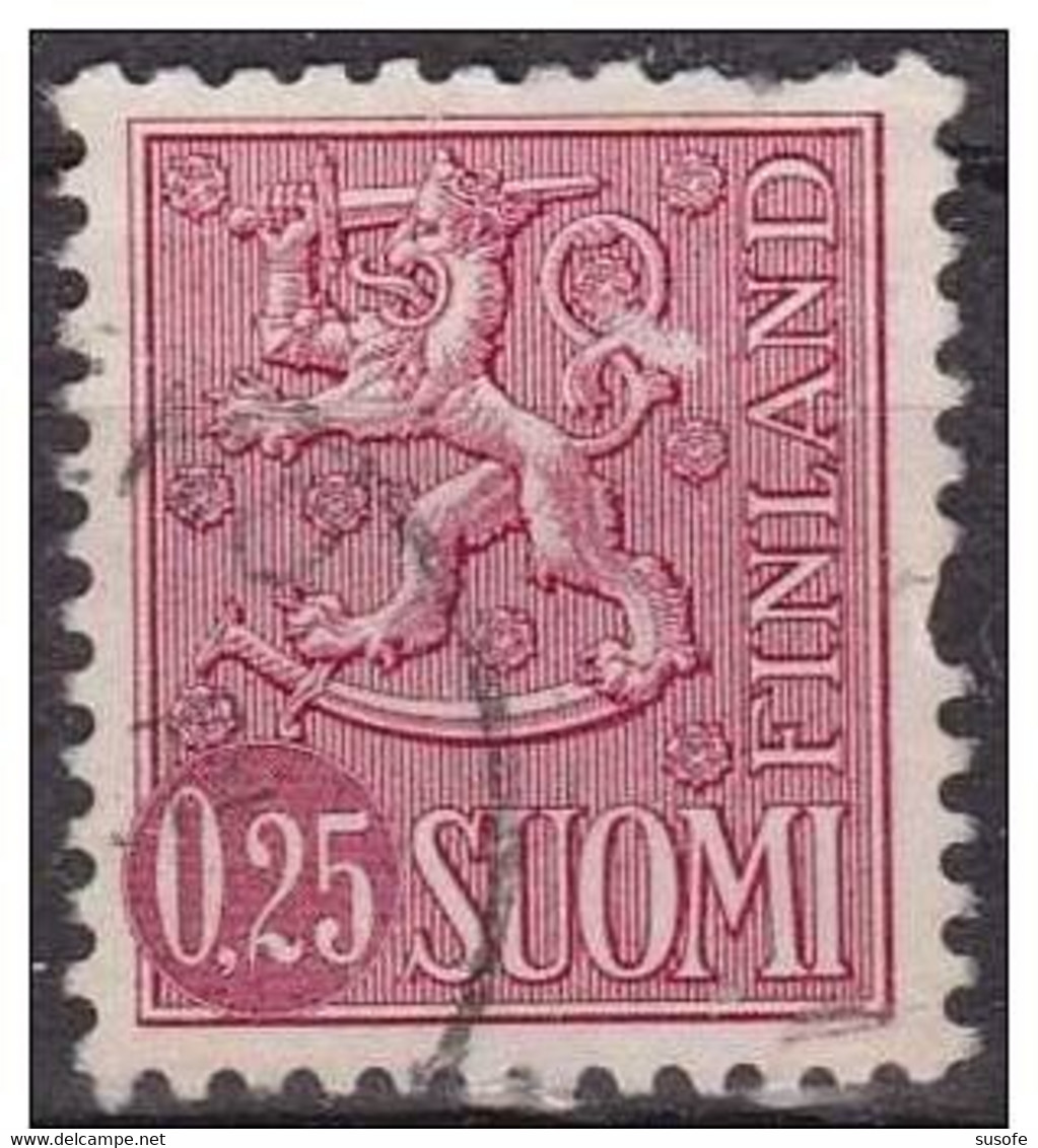 Finlandia 1963 Scott 403 Sello º Heraldica Leon Rampante Michel 560xI Yvert 537(A) Postimerkki Suomi Stamp Finland - Gebruikt