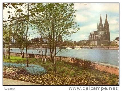 Köln Am Rhein - Cologne Sur Le Rhin - Rheinansicht Mit Dom - Köln