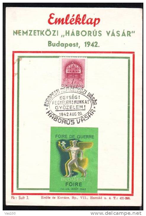 Hungary 1942 FOIRE DE GUERRE, PMK - Timbres De Distributeurs [ATM]