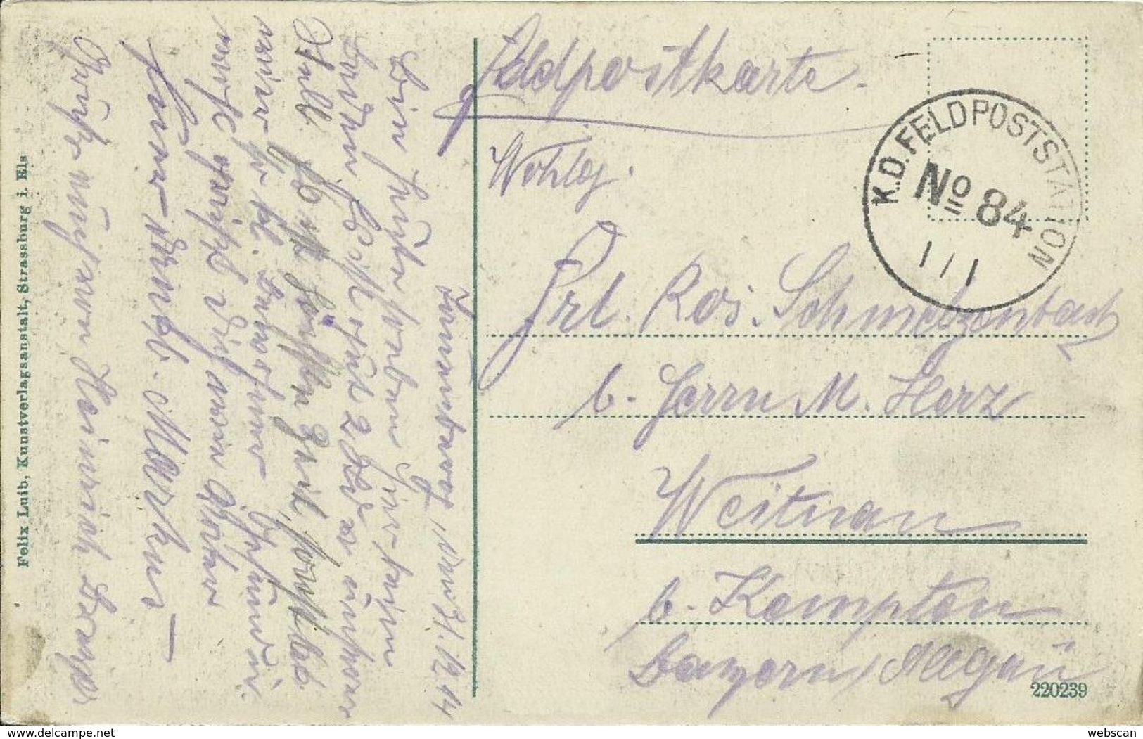 AK / CPA Saales Alsace Sanatorium Tannenberg 1914 FP #01 - Elsass