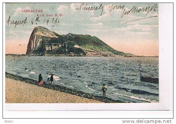 GIBRALTAR - Rock From N. W. - Gibraltar
