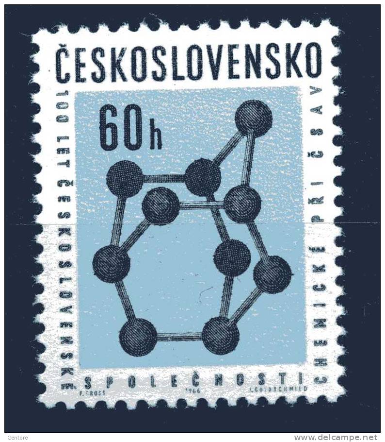 CZECHOSLOVAKIA 1966 Chemistry  Cpl Set Yvert Cat N° 1499   Absolutely Perfect  MNH** - Chemistry