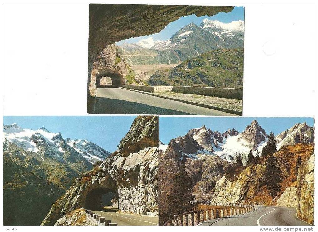 Pass Sustenpass Innertkirchen BE - Wassen UR 6 Ansichtskarten Ab 1966 - Innertkirchen