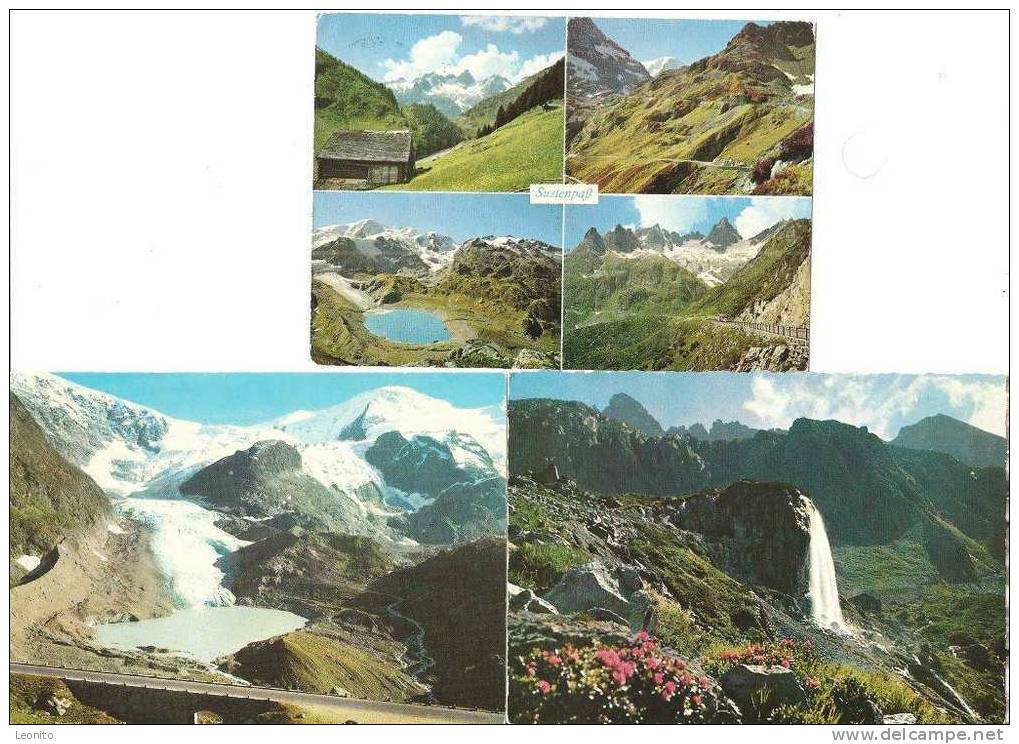 Pass Sustenpass Innertkirchen BE - Wassen UR 6 Ansichtskarten Ab 1966 - Innertkirchen