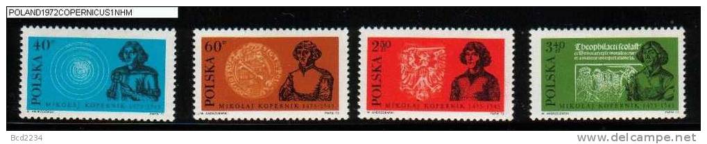 POLAND 1972 500TH BIRTH ANNIV OF COPERNICUS NHM Astronomy Astronomer Space - Europe