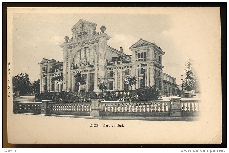 CPA  Précurseur NICE  Gare Du Sud - Transport Ferroviaire - Gare
